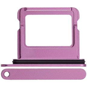 Single Sim Card Tray Compatible For iPhone 16 / 16 Plus (Pink)