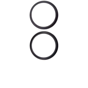 Back Camera Bezel Ring Only Compatible For iPhone 16 / 16 Plus (Black) (2 Piece Set)