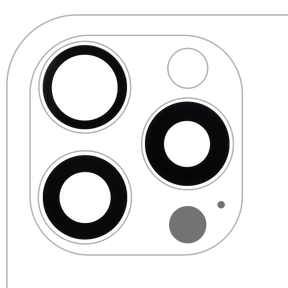 Back Camera Lens (Glass Only) With Adhesive Compatible For iPhone 16 Pro / 16 Pro Max (3 Piece Set) (Aftermarket Plus) (10 Pack)