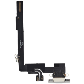 Charging Port Flex Cable Compatible For iPhone 16 Pro Max (Aftermarket Plus) (White Titanium)