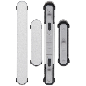 Replacement Hard Buttons (Power / Volume) Compatible For Samsung Galaxy S25 Ultra (Titanium Silver)