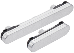 Replacement Hard Buttons (Power / Volume) Compatible For Samsung Galaxy S25 Ultra (Titanium Silver)