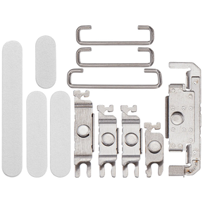Hard Buttons (Power / Volume / Switch) Compatible For iPhone 16 / 16 Plus (White)