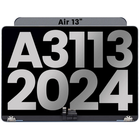 Complete LCD Display Assembly Compatible For MacBook Air 13" (A3113 / 2024) (Used OEM Pull: Grade B) (Midnight)