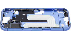 Mid-Frame Housing With Power And Volume Button Compatible For iPhone 16 (US Version) (Used OEM Pull: Grade A) (Ultramarine)