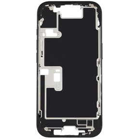 Mid-Frame Housing With Power And Volume Button Compatible For iPhone 16 Pro (US Version) (Used OEM Pull: Grade A) (Black Titanium)