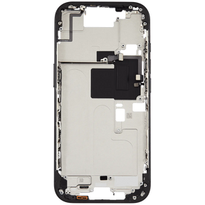 Mid-Frame Housing With Power And Volume Button Compatible For iPhone 16 Pro (US Version) (Used OEM Pull: Grade A) (Black Titanium)
