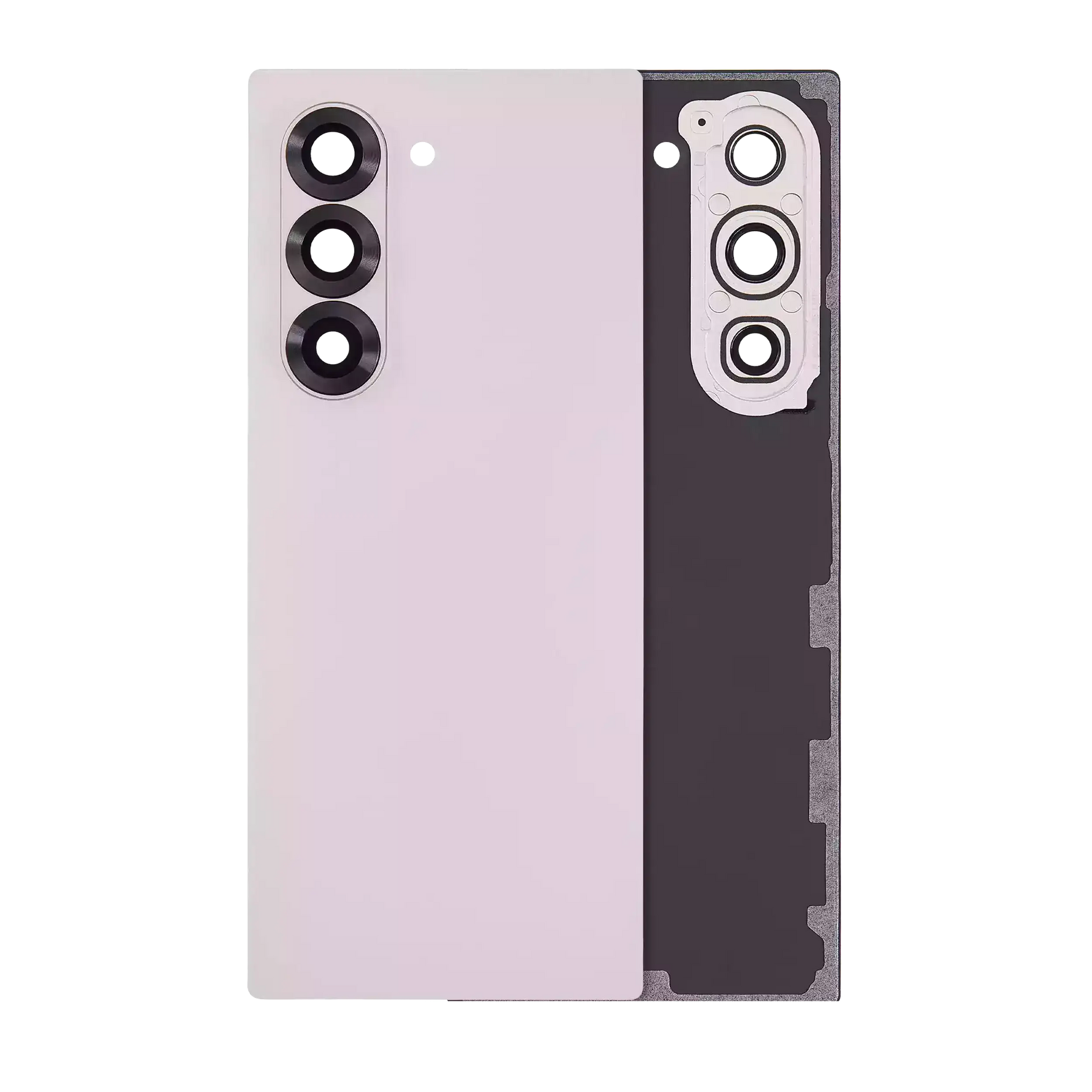 Replacement Back Cover Glass With Camera Lens Compatible For Samsung Galaxy Z Fold 6 5G (Service Pack) (Pink)