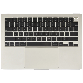 Top Case Assembly With Battery And Keyboard Compatible For MacBook Air 13" (A3113 / Mid 2024) (Starlight) (US Keyboard)