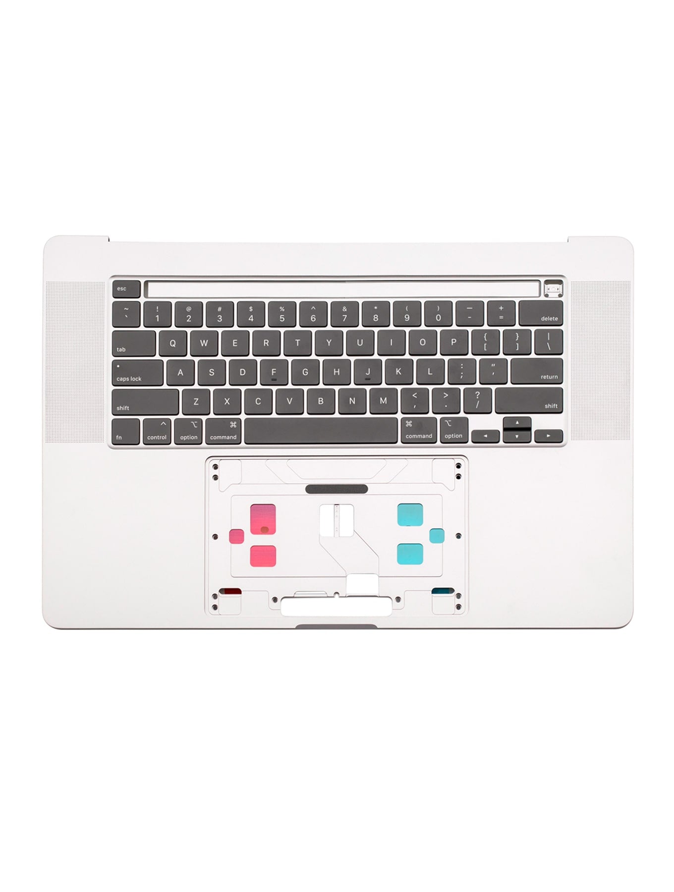 SILVER TOP CASE WITH KEYBOARD FOR MACBOOK PRO TOUCH 16" A2141 (LATE 2019 - MID 2020)