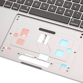 SILVER TOP CASE WITH KEYBOARD FOR MACBOOK PRO TOUCH 16" A2141 (LATE 2019 - MID 2020)