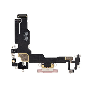 Replacement For iPhone 15 Charging Port Flex Cable-Pink