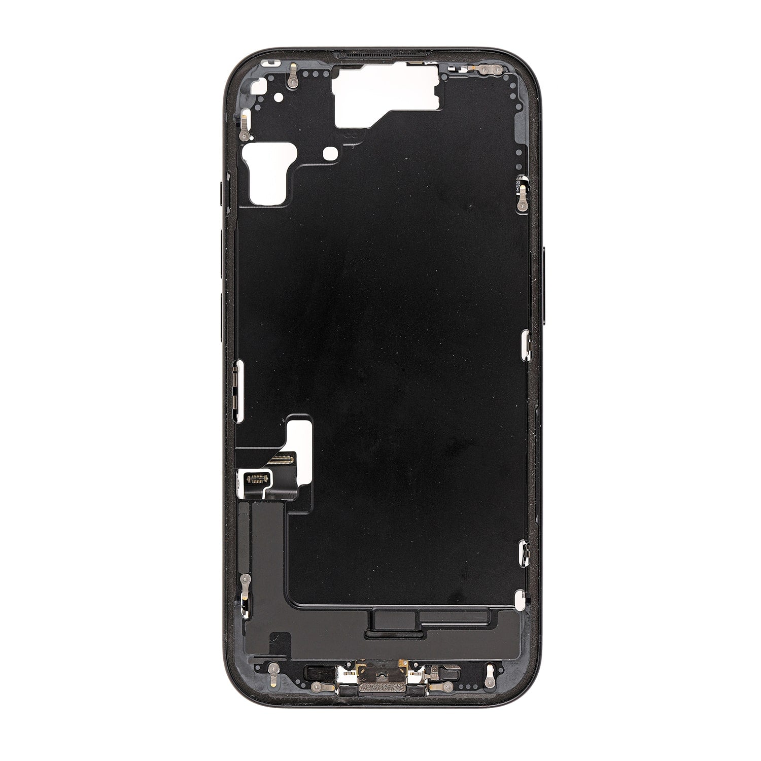 Mid Frame Assembly Replacement For iPhone 15 Mid-Housing Frame Assembly-Black (Replacement)