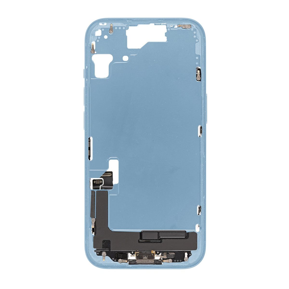 Replacement For iPhone 15 Mid-Housing Frame Assembly-Blue