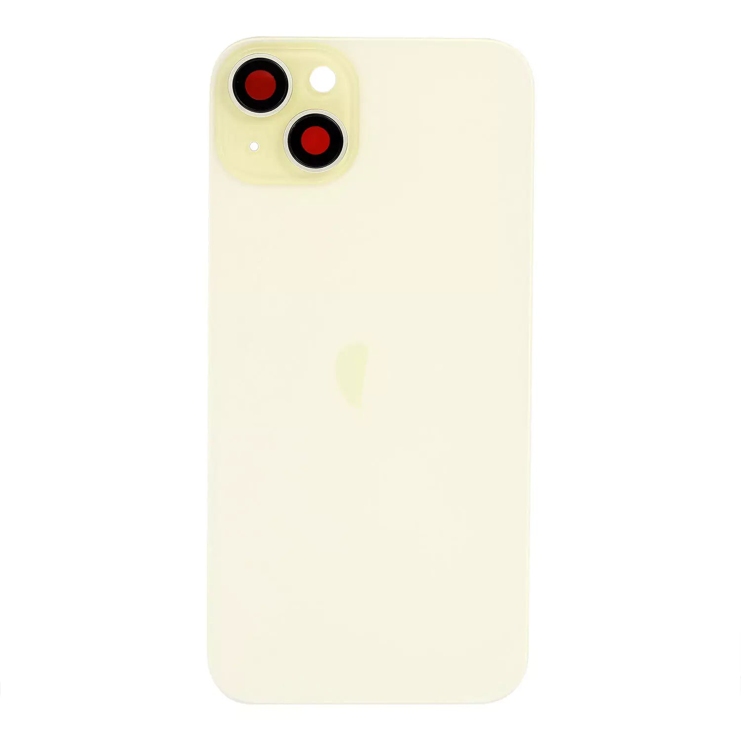 Replacement For iPhone 15 Plus Back Glass Panel With Magsafe Magnet-Yellow