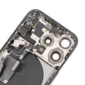 Replacement For iPhone 15 Pro Back Cover Full Assembly-Natural Titanium