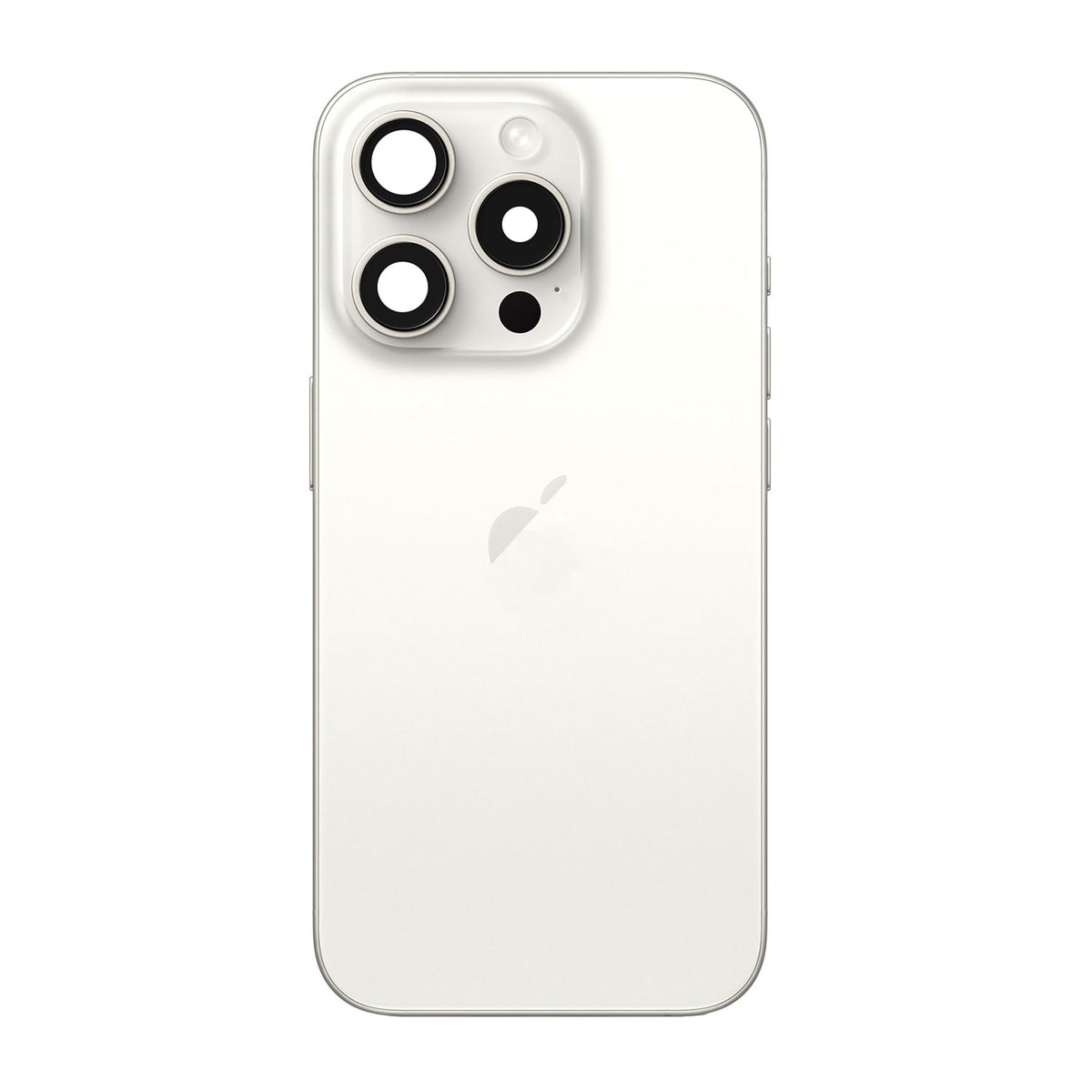 Replacement For iPhone 15 Pro Back Cover Full Assembly-White Titanium