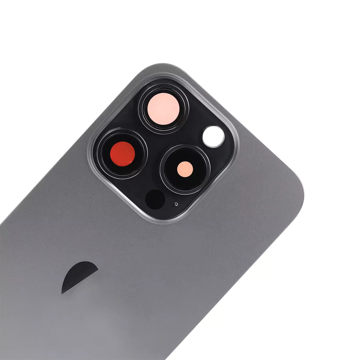 Replacement For iPhone 15 Pro Back Glass Panel With Magsafe Magnet-Black Titanium