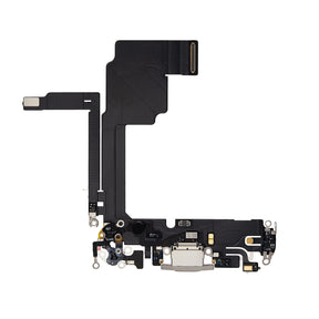 Replacement For iPhone 15 Pro Charging Port Flex Cable-White Titanium