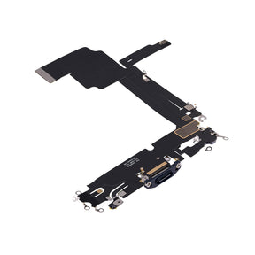 Replacement For iPhone 15 Pro Max Charging Port Flex Cable-Blue Titanium 3