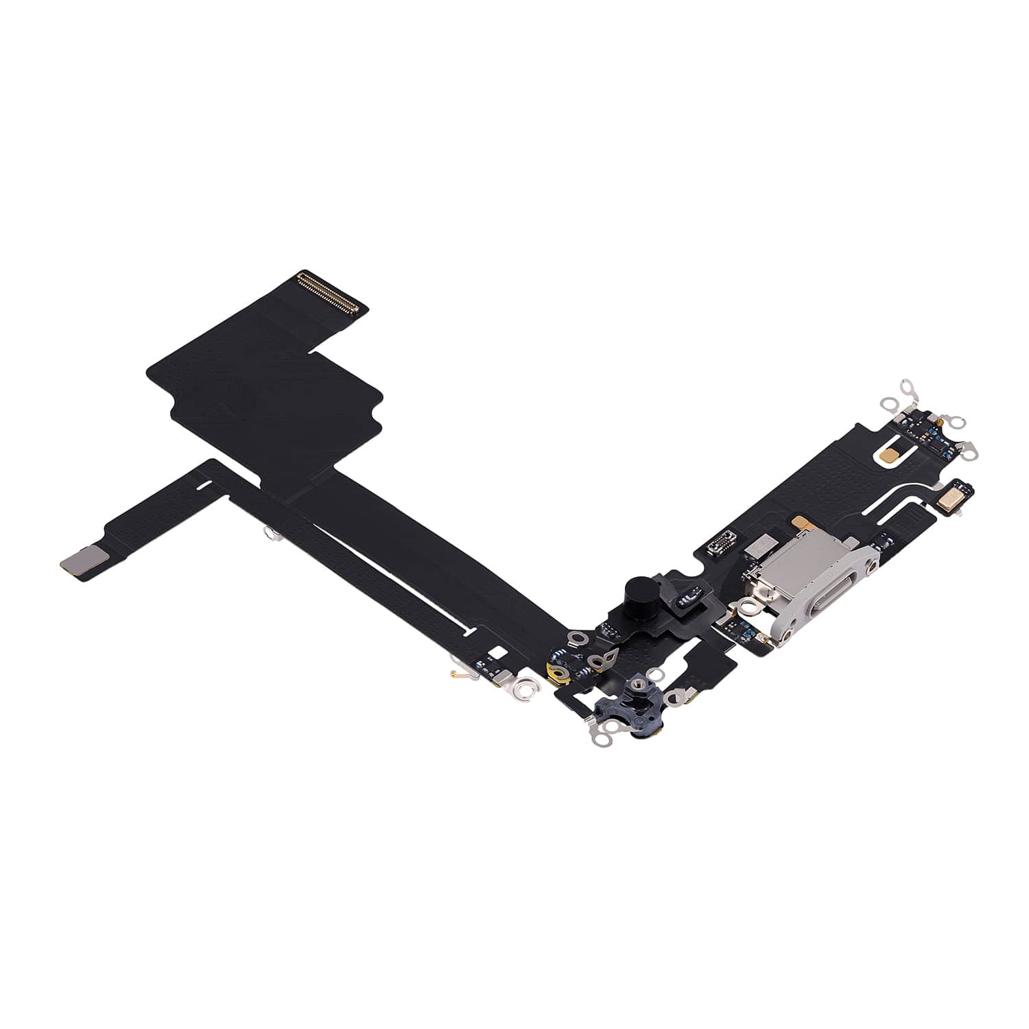 Replacement For iPhone 15 Pro Max Charging Port Flex Cable-White Titanium 2