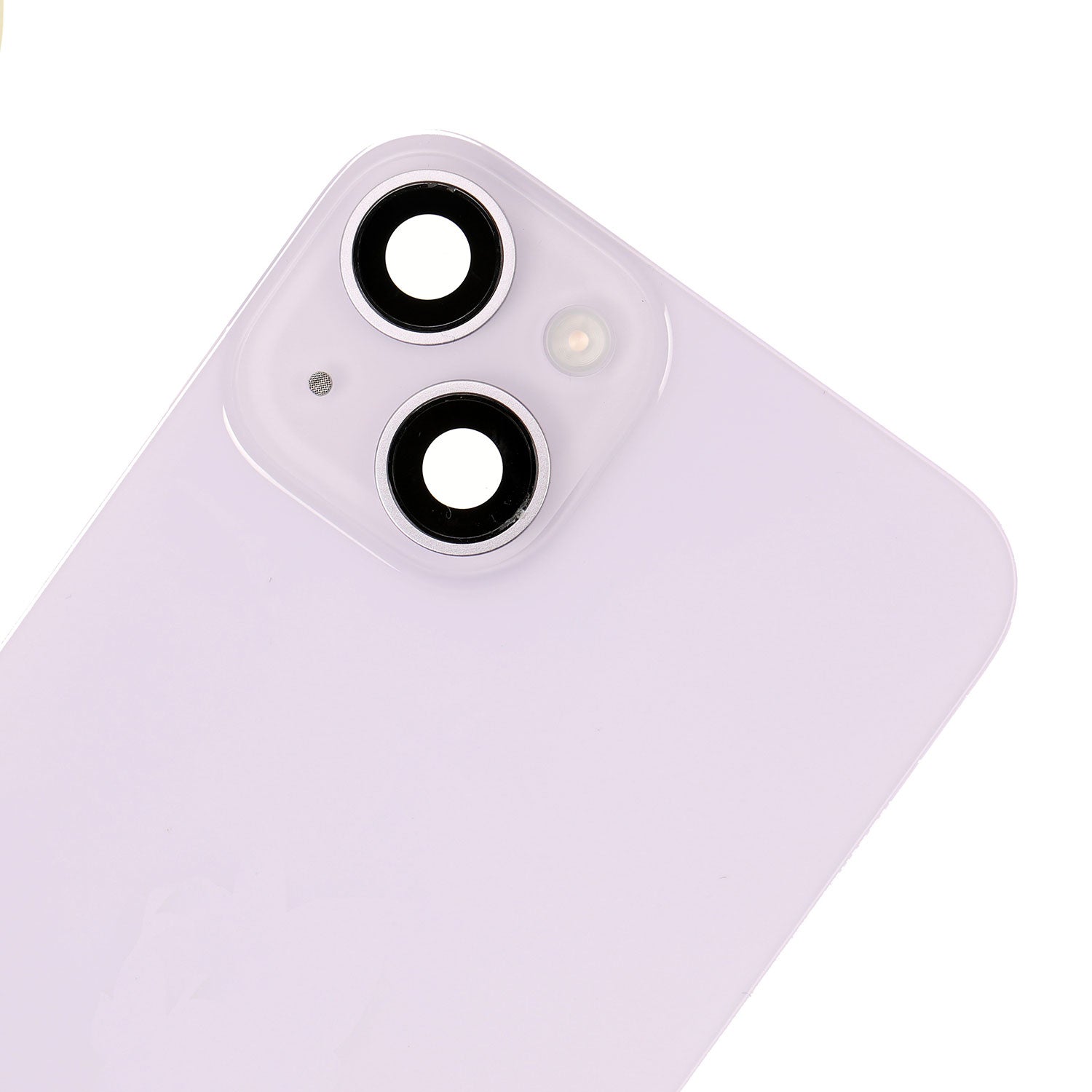 Replacement for iPhone 14 Back Cover Glass with Back Panel Frame - Purple