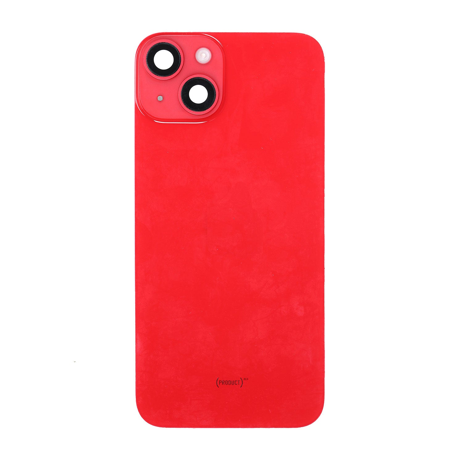 Replacement for iPhone 14 Back Cover Glass with Back Panel Frame - Red