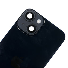 Replacement for iPhone 14 Plus Back Cover Glass with Back Panel Frame - Midnight