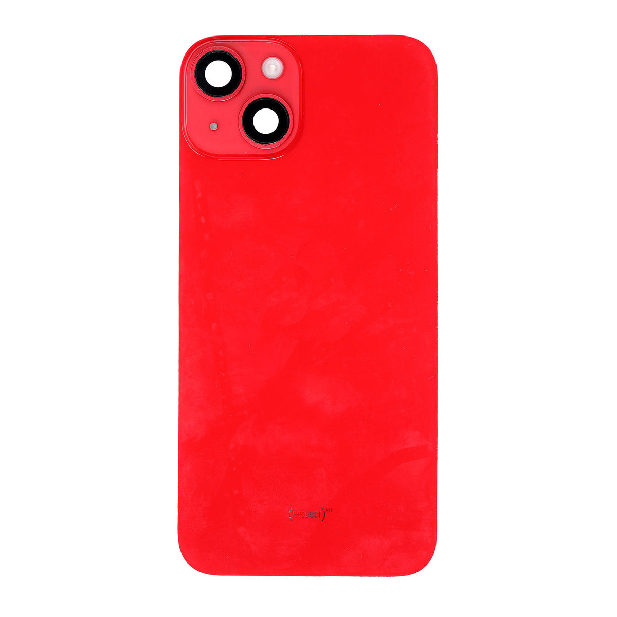 Replacement for iPhone 14 Plus Back Cover Glass with Back Panel Frame - Red