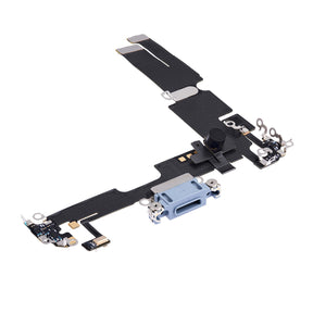 Replacement for iPhone 14 Plus USB Charging Flex Cable - Blue