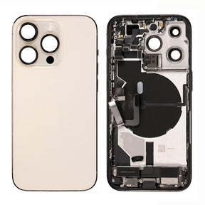 Replacement for iPhone 14 Pro Back Cover Full Assembly - Gold