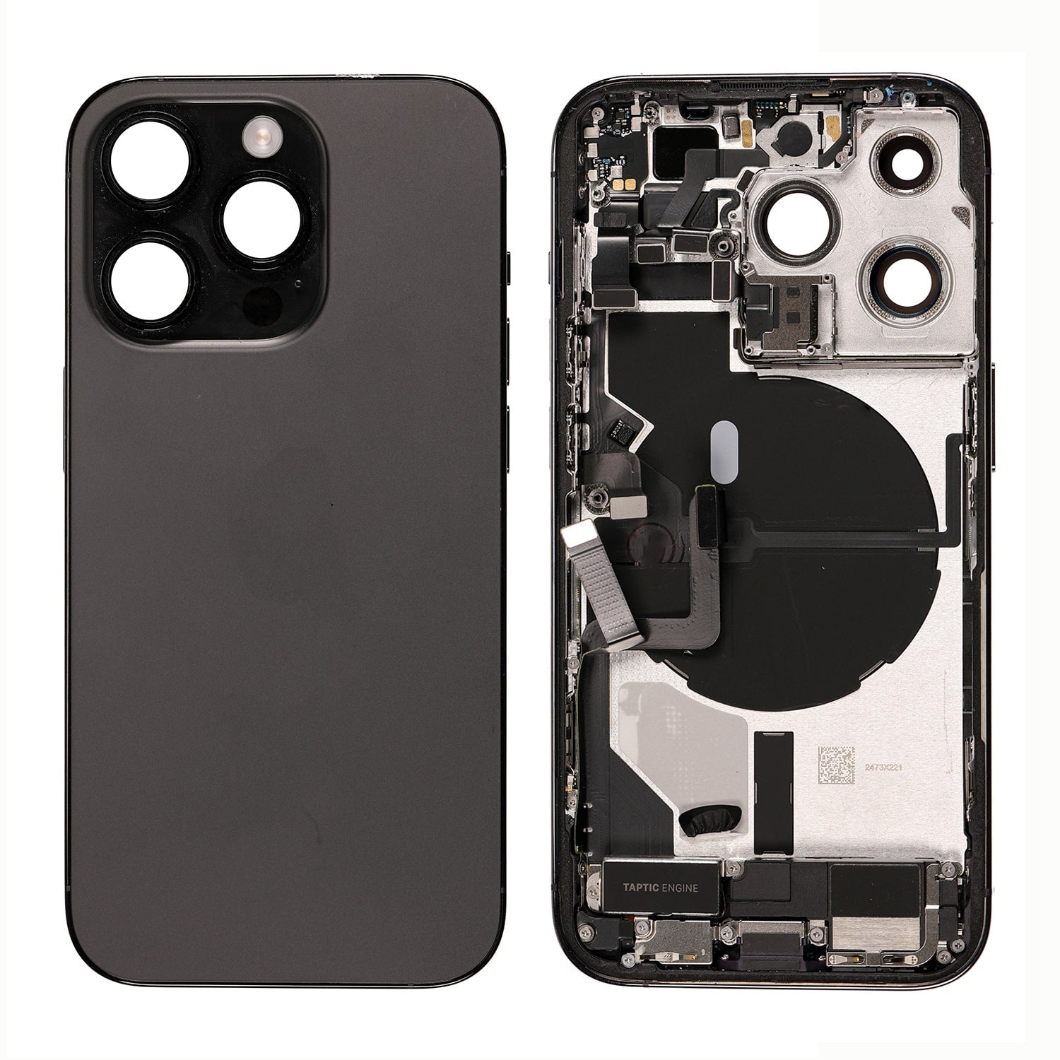 Replacement for iPhone 14 Pro Max Back Cover Full Assembly - Space Black