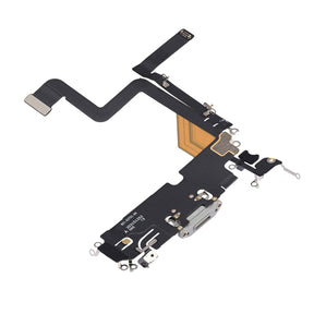 Replacement for iPhone 14 Pro USB Charging Flex Cable - Silver