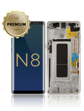 Replacement OLED Assembly With Frame Compatible For Samsung Galaxy Note 8 (Service Pack) (Orchid Gray)