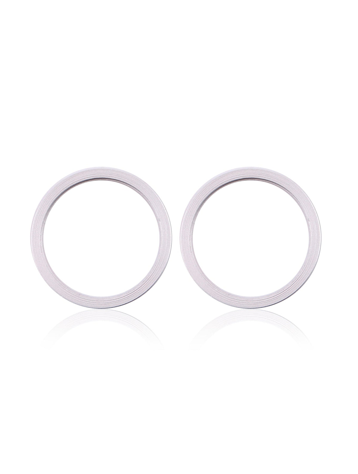 BACK CAMERA BEZEL RING ONLY COMPATIBLE FOR IPHONE 11 / 12 / 12 MINI - WHITE (2 PIECES)