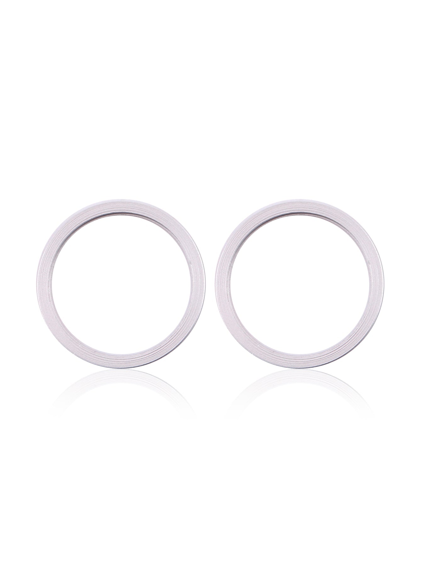 BACK CAMERA BEZEL RING ONLY COMPATIBLE FOR IPHONE 11 / 12 / 12 MINI - WHITE (2 PIECES)