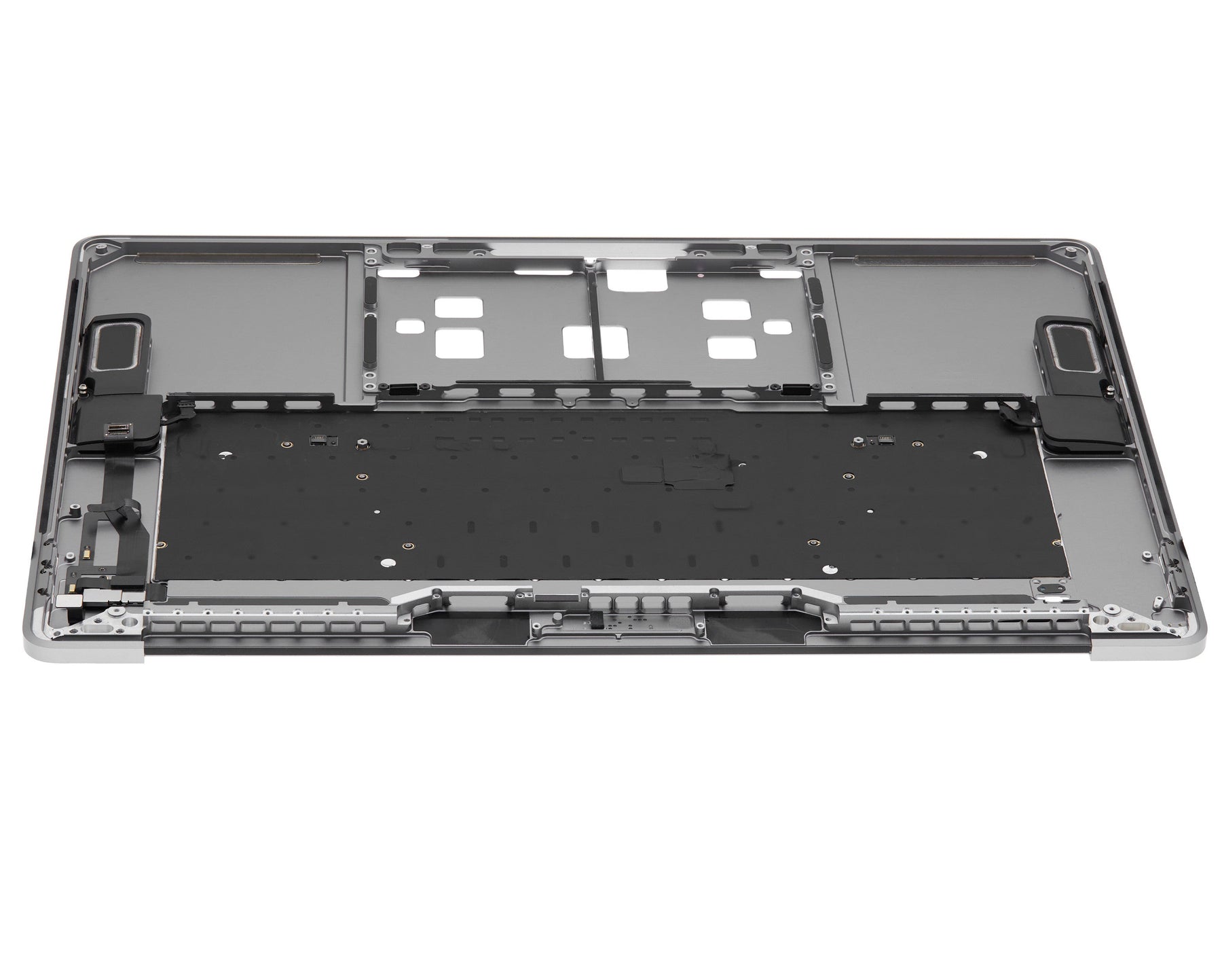 SPACE GREY TOP CASE WITH KEYBOARD (US ENGLISH)  FOR MACBOOK PRO 15" TOUCH BAR A1990 (LATE 2018 / EARLY 2019)  (USED OEM PULL: COSMETIC GRADE: NEW)