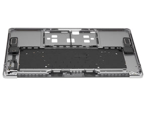 SPACE GREY TOP CASE WITH KEYBOARD (US ENGLISH)  FOR MACBOOK PRO 15" TOUCH BAR A1990 (LATE 2018 / EARLY 2019)  (USED OEM PULL: COSMETIC GRADE: NEW)