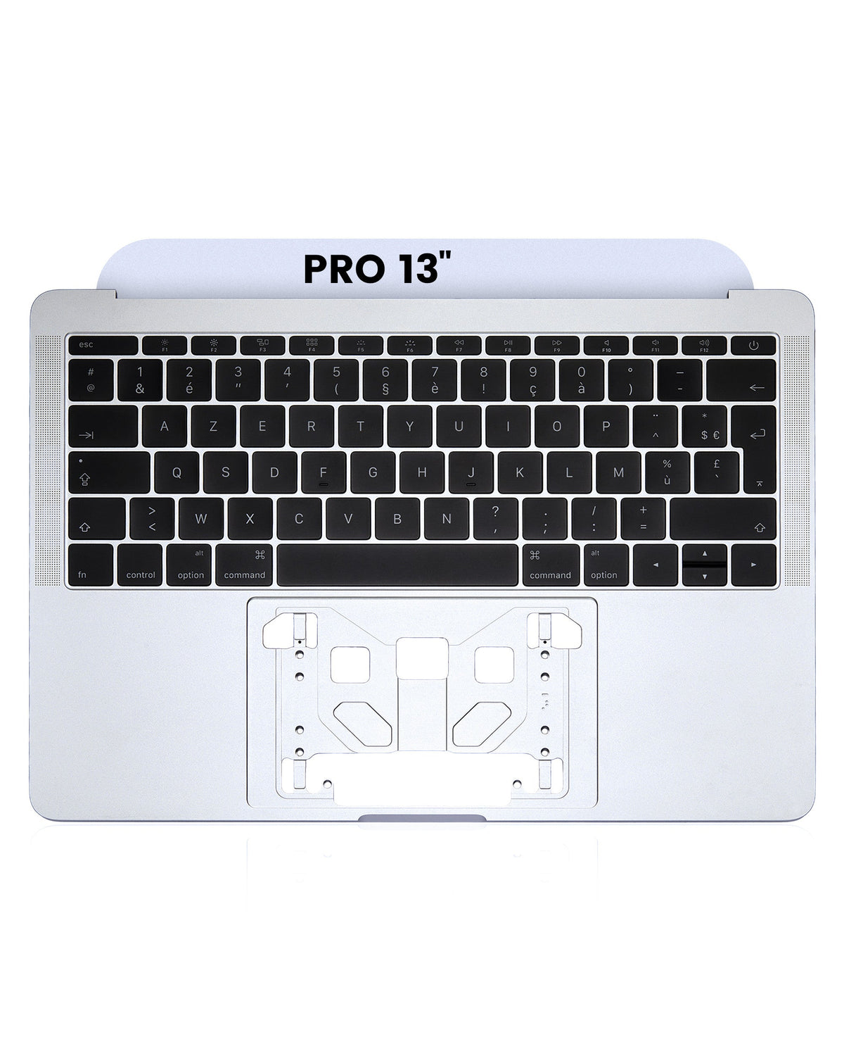 SLIVER TOP CASE WITH FRENCH ENGLISH KEYBOARD FOR MACBOOK PRO 13" A1708 (LATE 2016-MID 2017)