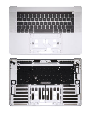 SILVER TOP CASE WITH KEYBOARD (FRENCH)  FOR MACBOOK PRO 13" W/ TOUCH BAR A1707 (LATE 2016 / MID 2017)