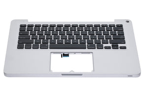 TOP CASE WITH KEYBOARD (US ENGLISH) FOR MACBOOK UNIBODY 13" A1278 (LATE 2008)  (USED OEM PULL: COSMETIC GRADE: NEW)