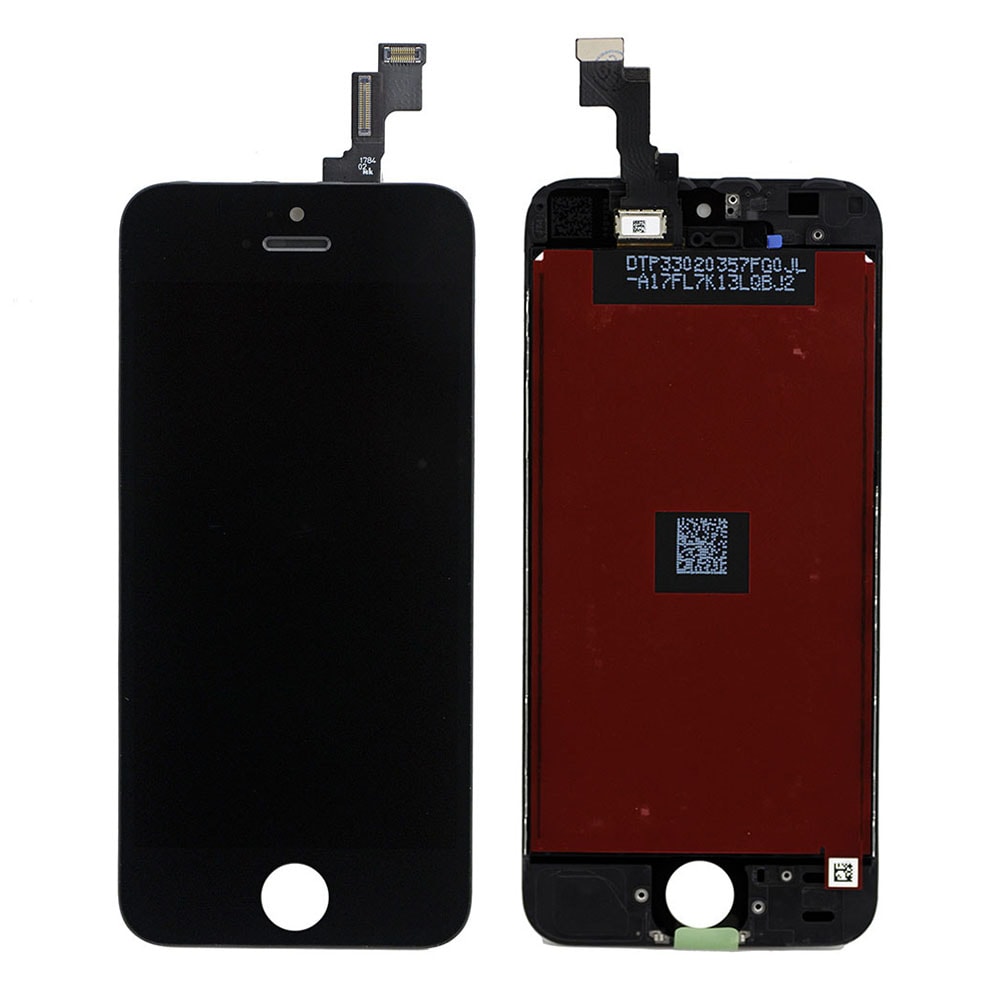 BLACK LCD WITH DIGITIZER ASSEMBLY FOR IPHONE SE
