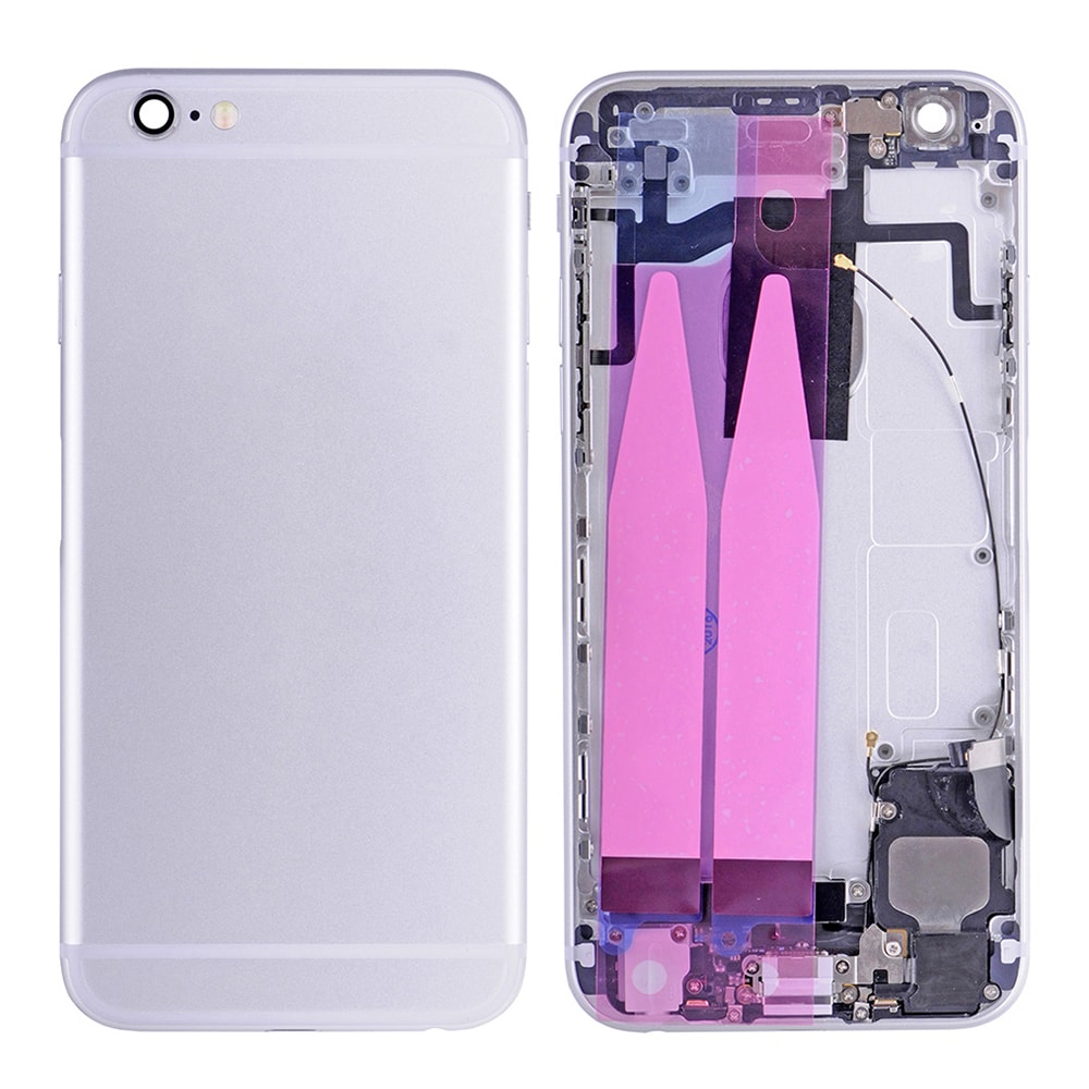 SILVER BACK COVER FULL ASSEMBLY FOR IPHONE 6S