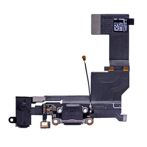 BLACK CHARGING PORT FLEX CABLE RIBBON FOR IPHONE SE