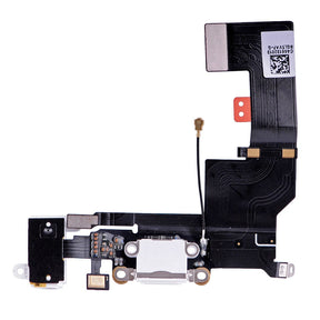 WHITE CHARGING PORT FLEX CABLE RIBBON FOR IPHONE SE