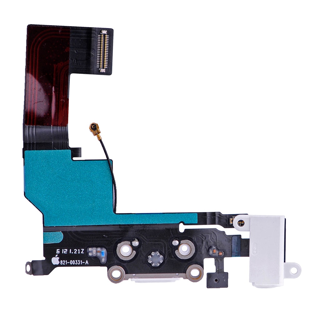 WHITE CHARGING PORT FLEX CABLE RIBBON FOR IPHONE SE