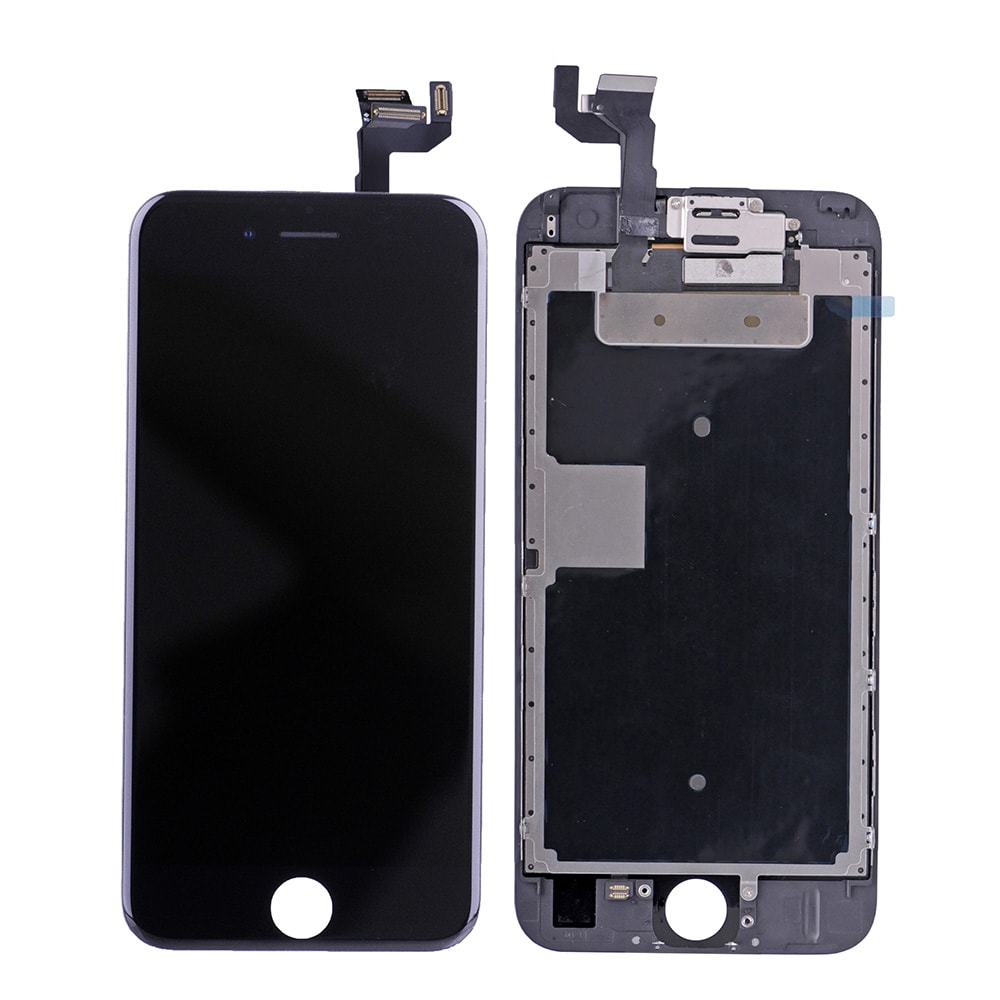 LCD SCREEN FULL ASSEMBLY WITHOUT HOME BUTTON - BLACK FOR IPHONE 6S