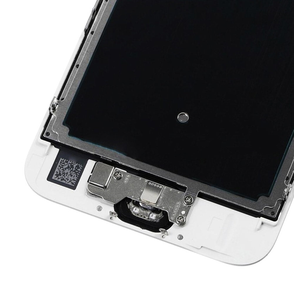 LCD SCREEN FULL ASSEMBLY WITH GOLD RING HOME BUTTON - WHITE FOR IPHONE 6S