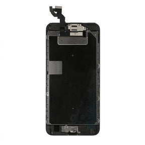 LCD SCREEN FULL ASSEMBLY WITH BLACK RING HOME BUTTON - BLACK FOR IPHONE 6S PLUS