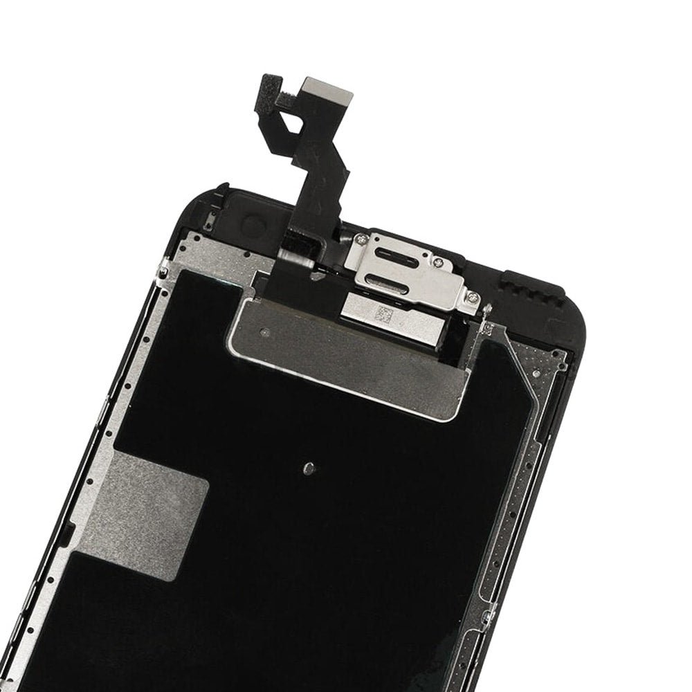 LCD SCREEN FULL ASSEMBLY WITH BLACK RING HOME BUTTON - BLACK FOR IPHONE 6S PLUS